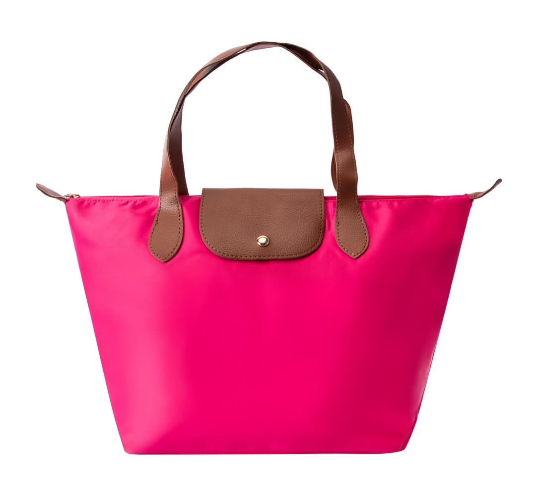 Flap Top Tote Bag Pink