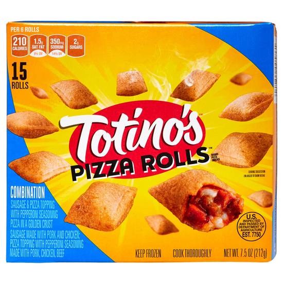 Totino's Frozen Combination Pizza Rolls 15ct 7.5oz