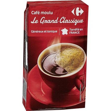 FID - Café moulu Le Grand Classique CARREFOUR - le paquet de 250g