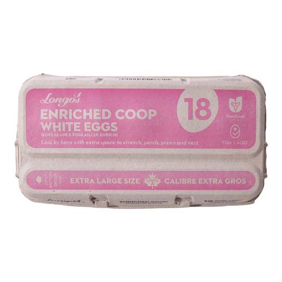 Longo's Enriched Coop White Eggs Xl (18 units)
