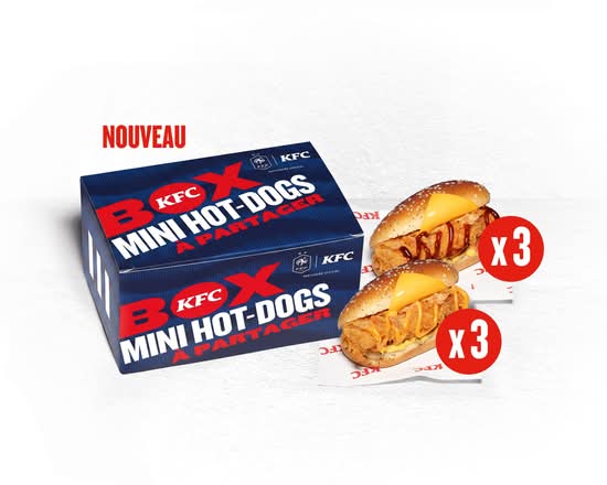 BOX MINI HOT-DOGS A PARTAGER