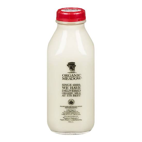 Organic Meadow Organic Milk 3.8% (946 ml)