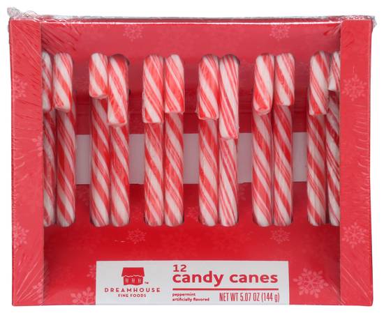 Order Dreamhouse Candy Canes - Red & White, 12 ct food online from Rite Aid store, Oceanside on bringmethat.com