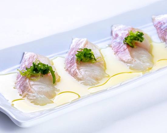 (g055) Snapper Yuzu Sauce Sashimi