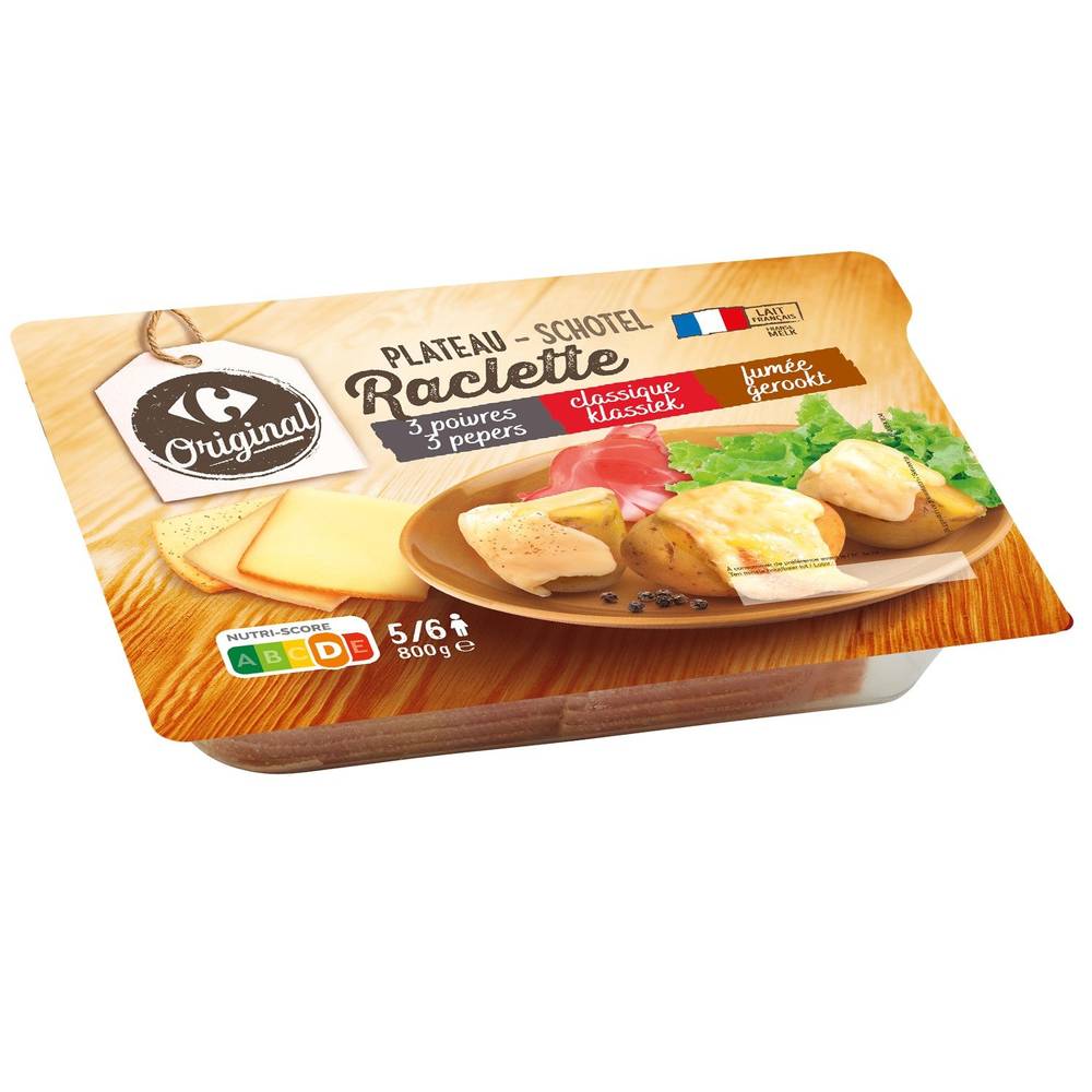 Carrefour Original - Fromage à raclette assortiment (800g)