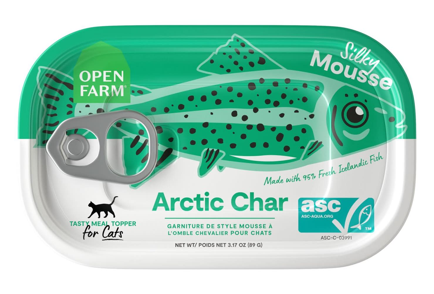 Open Farm Arctic Char Mousse Cat Food Topper, 3.17 oz