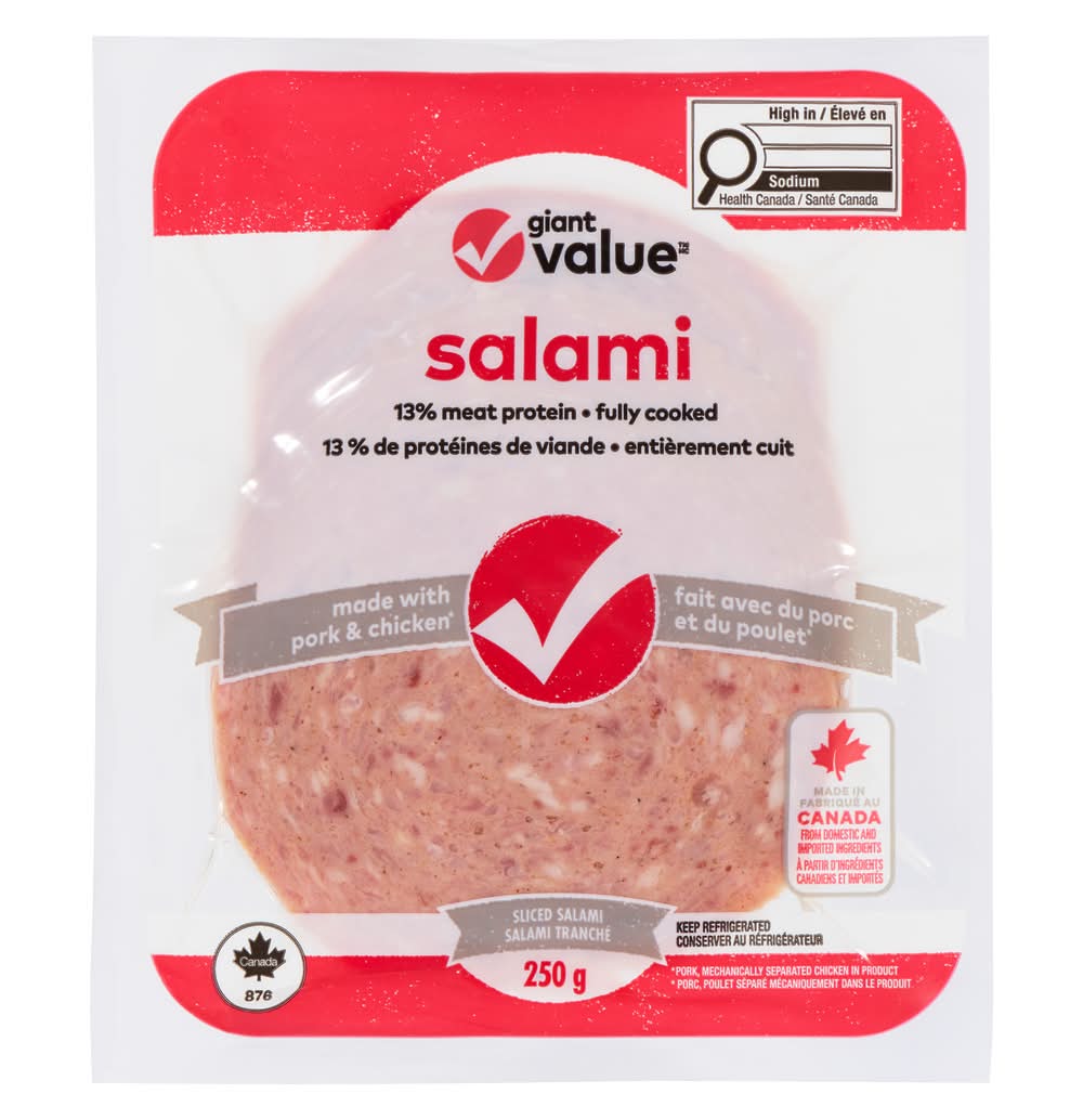 Giant Value Sliced Salami (250 g)