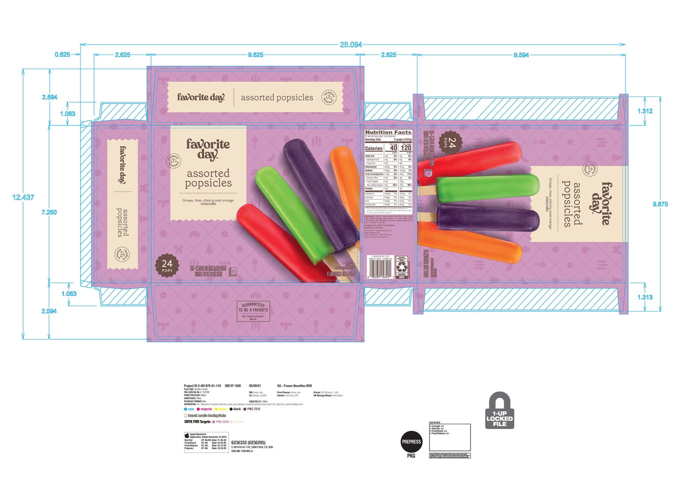 Favorite Day Ice Pops (1.75 fl oz, 24 ct)