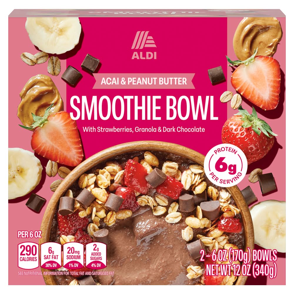 Aldi Acai & Peanut Butter Smoothie Bowl