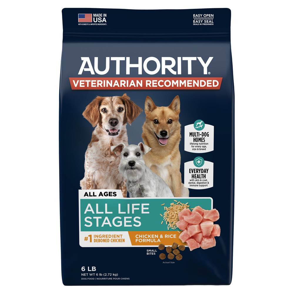 Authority Everyday Health All Life Stage Dry Dog Food (chicken & rice)