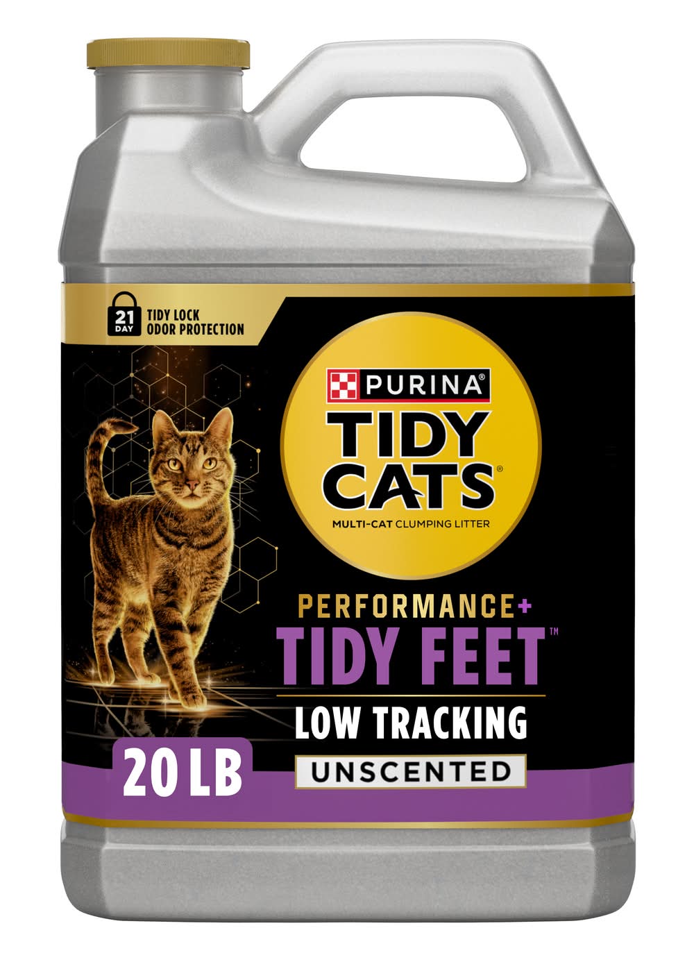 Purina Tidy Cats Tidy Feet Low Tracking Unscented Multi Cat Clumping Litter (20 lbs)