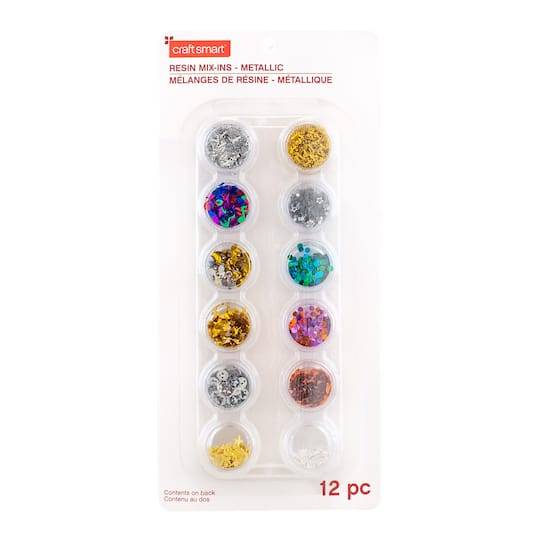 Metallic Resin Mix-Ins By Craft Smart, 12Ct.