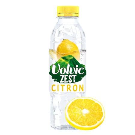 Eau aromatisée citron VOLVIC ZEST - la bouteille de 50cL