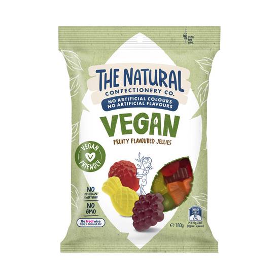 The Natural Confectionery Co. Vegan Fruit Flavoured Jellies 180g