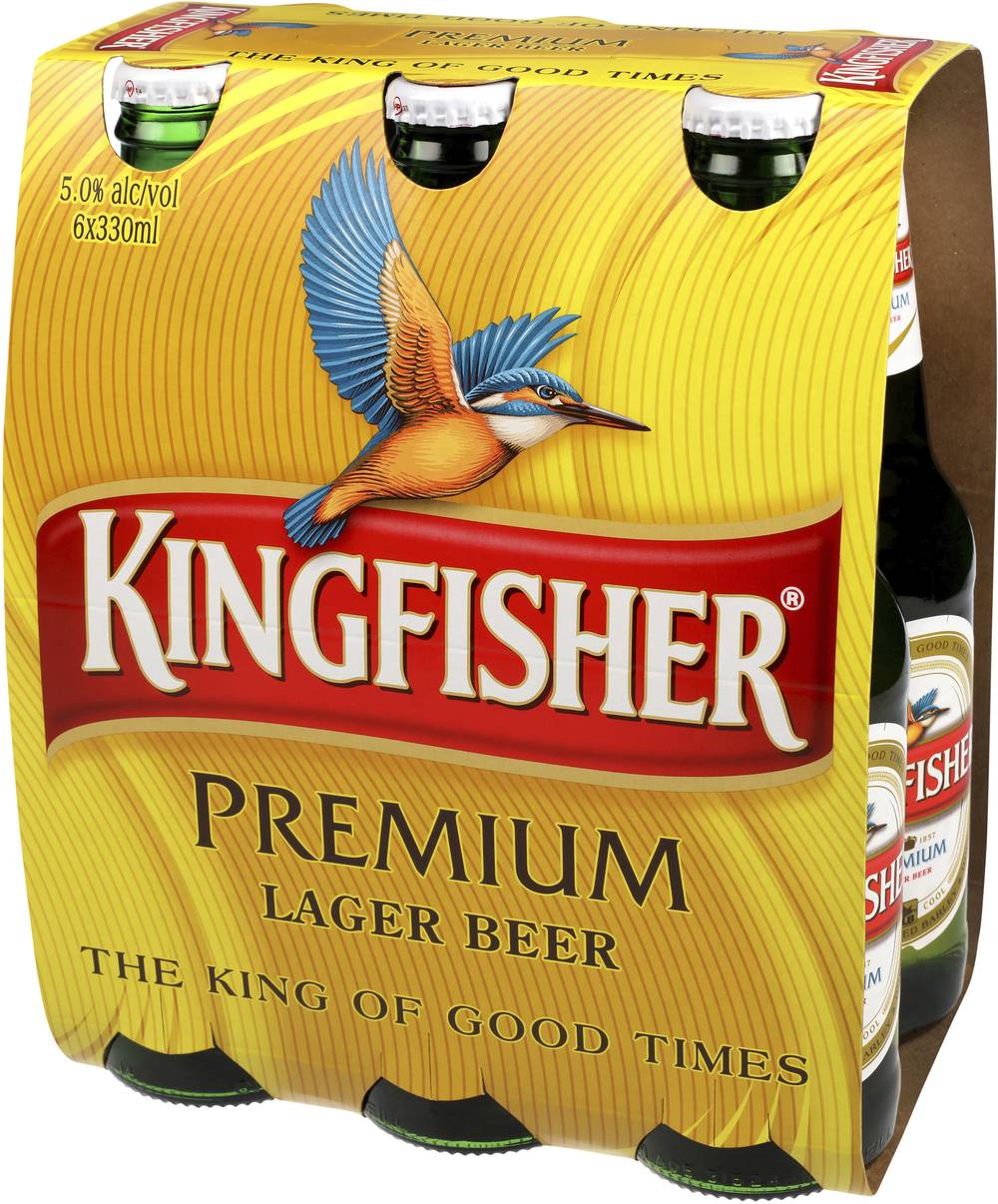 Kingfisher Bottle 330mL X 6 pack