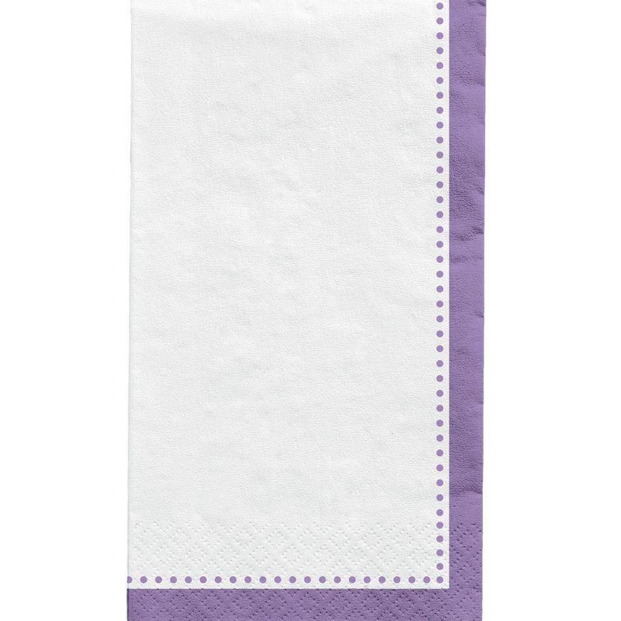 Purple Premium Paper Buffet Napkins, 4.5in x 7.75in, 20ct