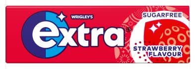 Wrigley's Strawberry, Extra Sugar Free Chewing Gums (10 pack)
