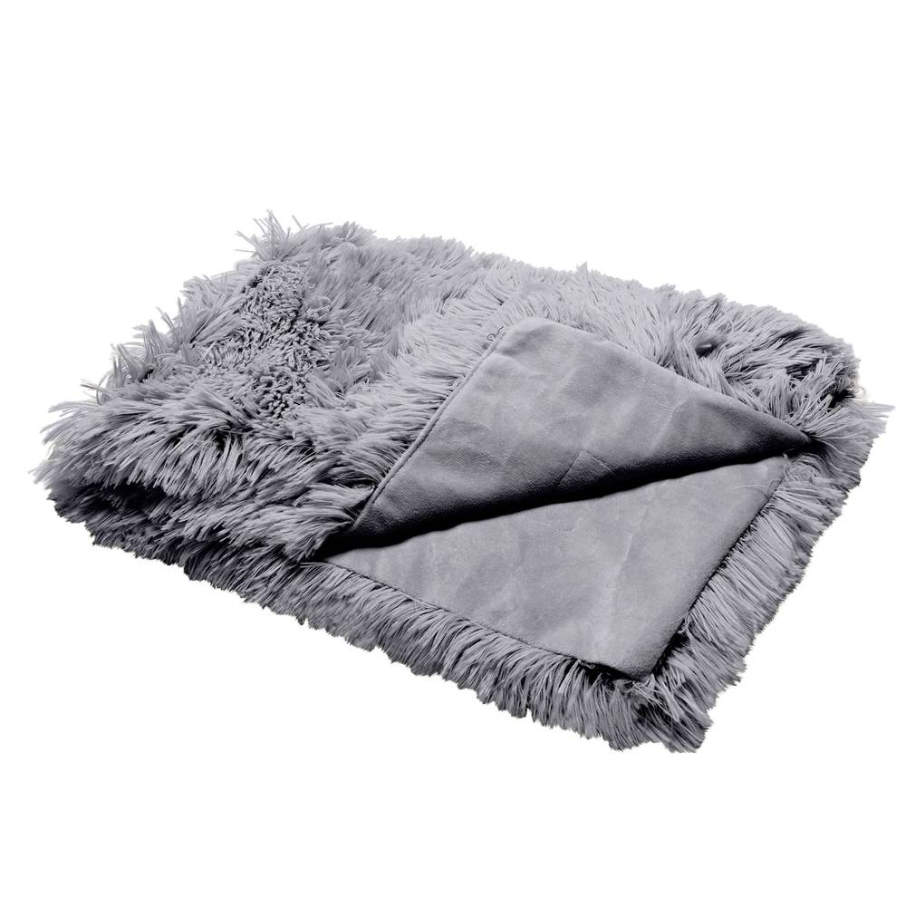 FurHaven Rectangular Gray Polyester Pillow Bed (Medium) | 53354497