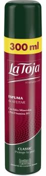 Espuma de afeitar con sales minerales y Pro-Vitamina B5 Classic La Toja 300 ml.