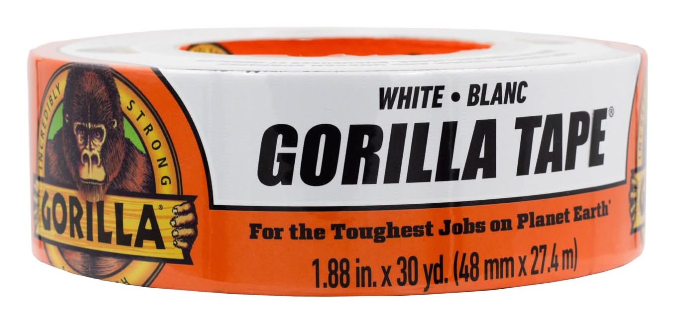 Gorilla 1.88 In. W X 30 Yd L White Duct Tape