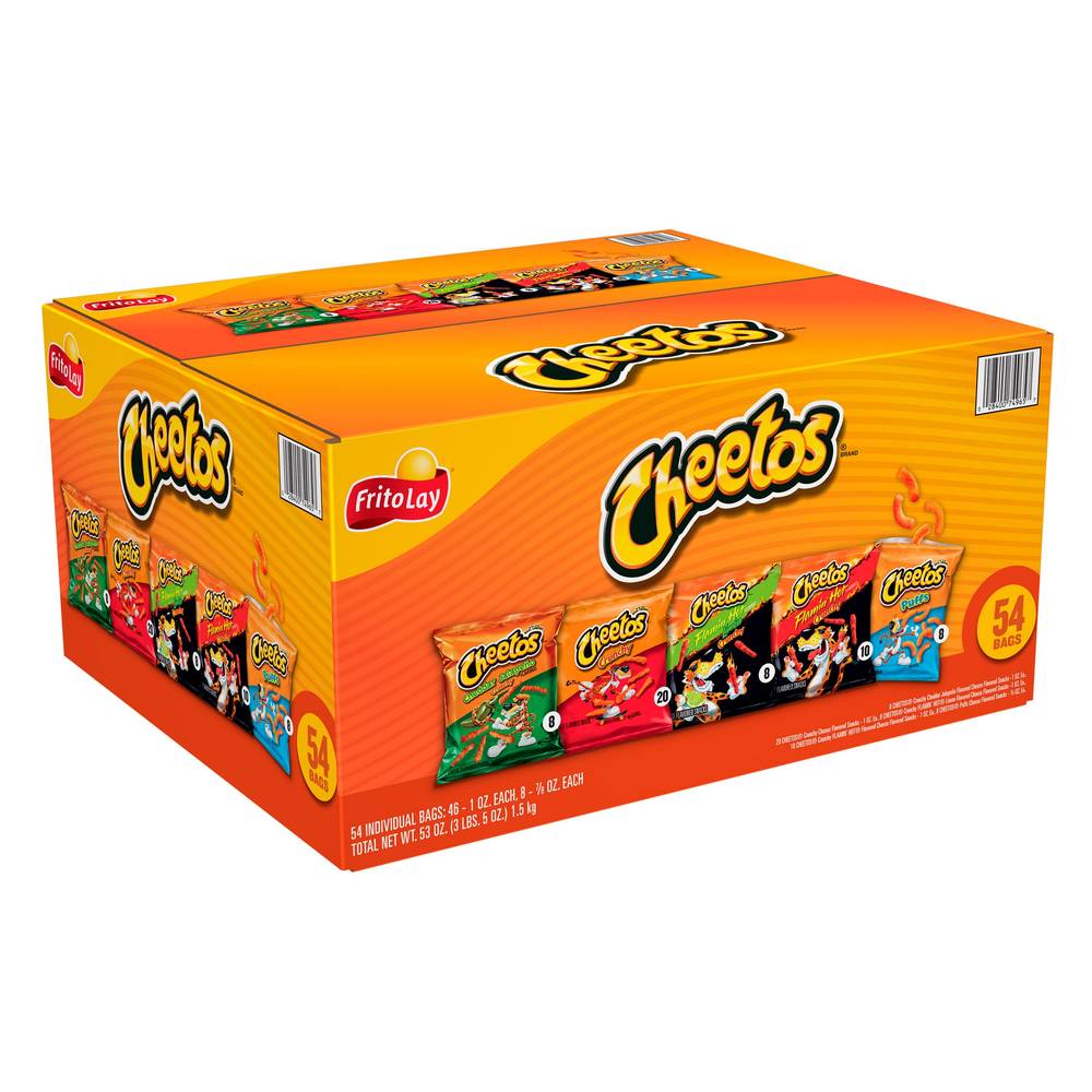 Frito Lay Cheeto Variety Mix, 1 oz, 54-count