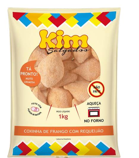 Kim coxinha de frango com requeijão (1kg)