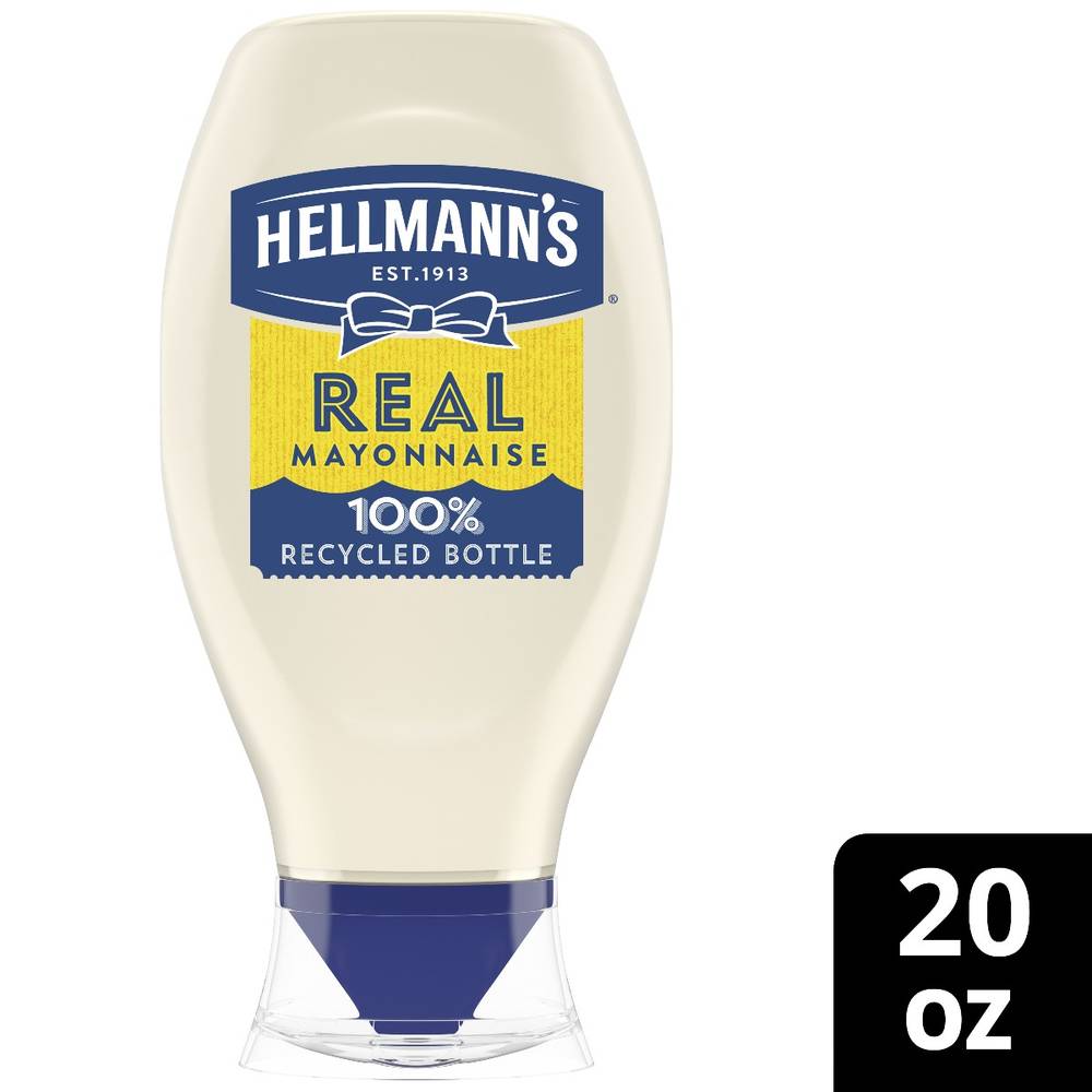 Hellmann's - Real Mayonnaise, Squeeze Bottle - 20oz/12ct