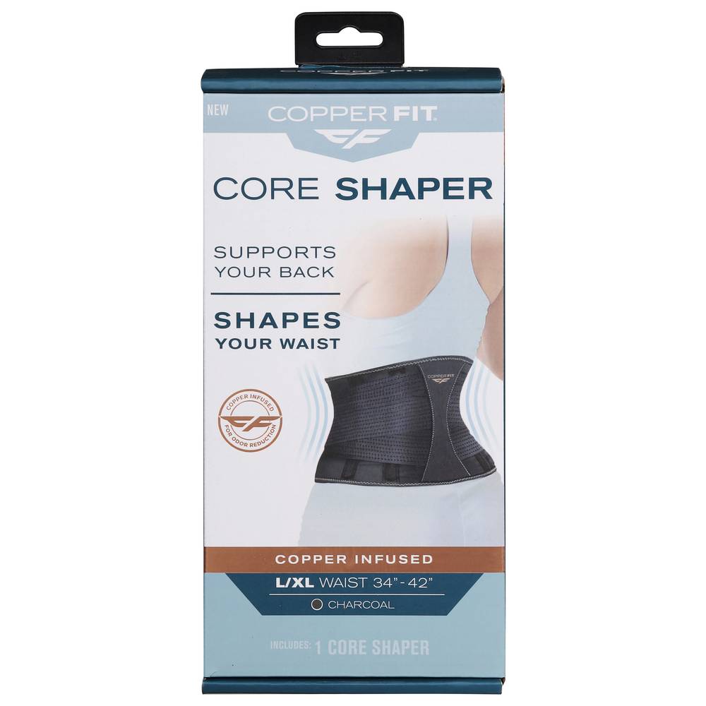 Copper Fit Core Shaper, Female, L-XL, Charcoal