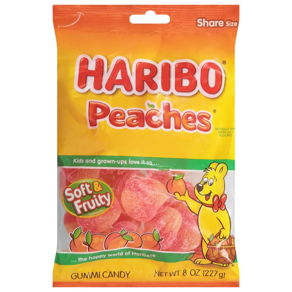 Haribo Peaches Gummi Candy (8 oz)