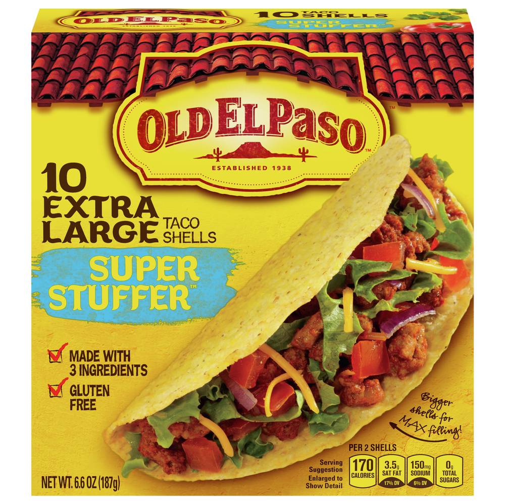 Old El Paso Extra Large Taco Shells Super Stuffer (10 ct)