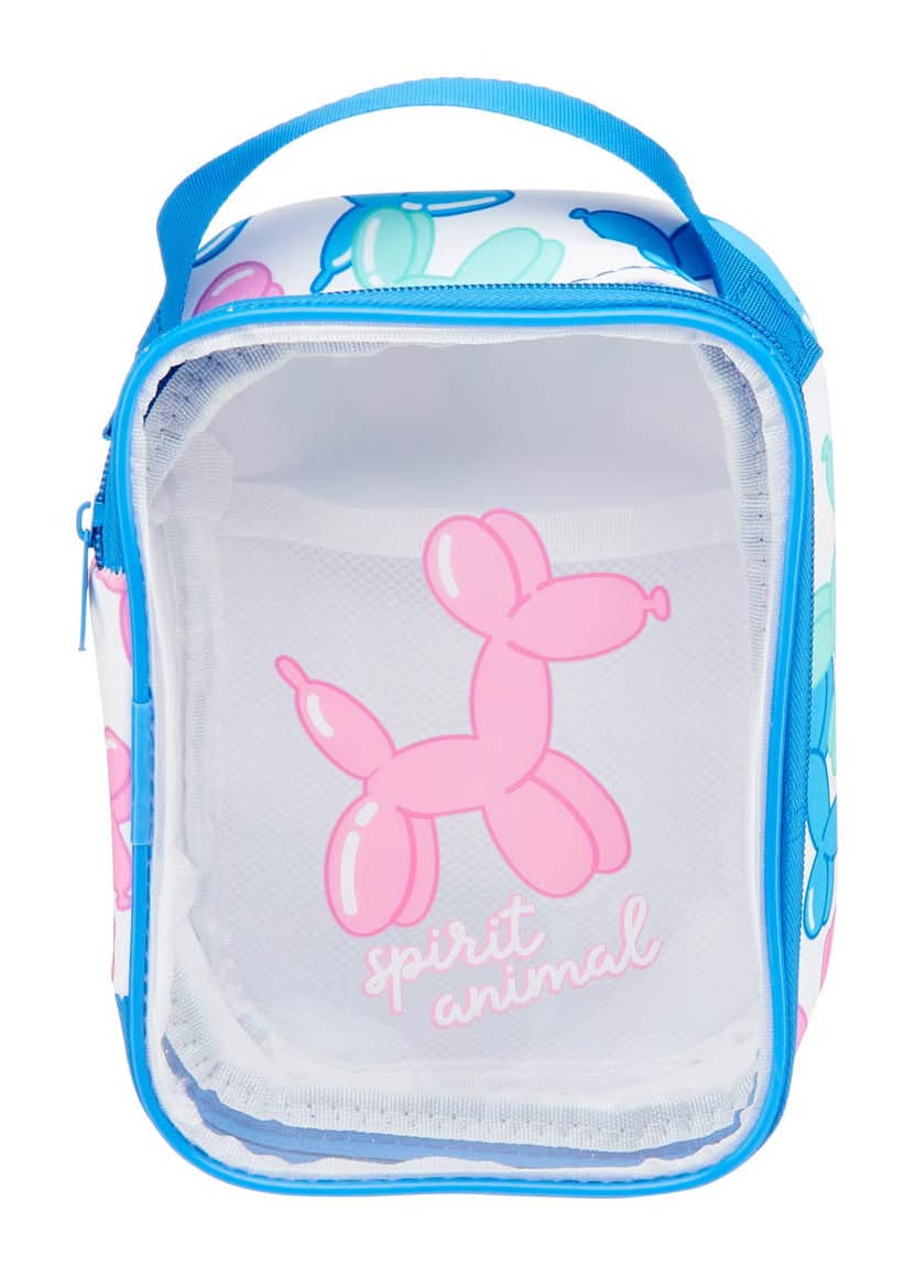 Clear Zipper Pouch With Handle Assorted