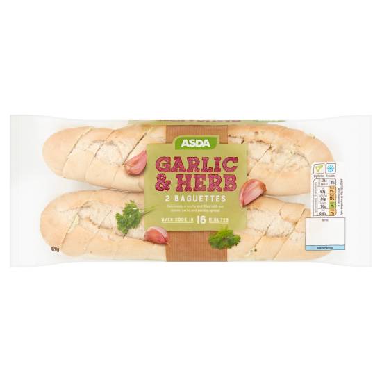 ASDA Garlic & Herb Baguettes (2 pack)