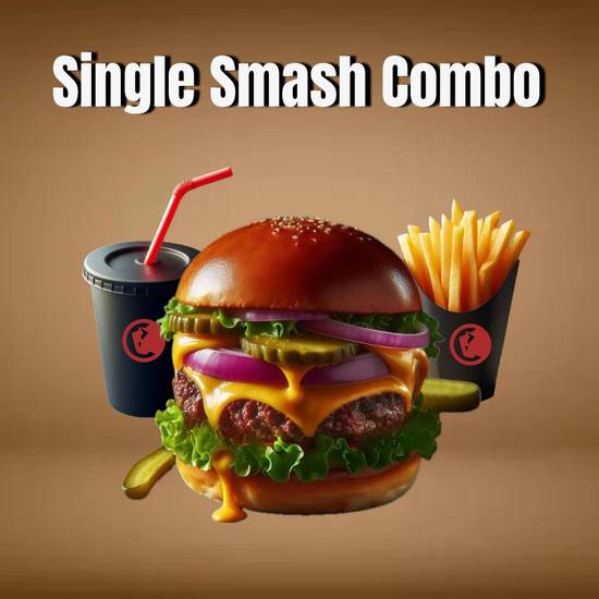 Single Beef Smash Burger