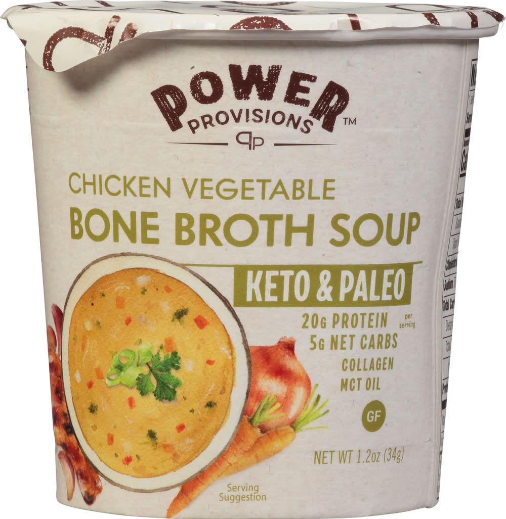Power Provisions Chicken Vegetable Bone Broth Soup (1.2 oz)