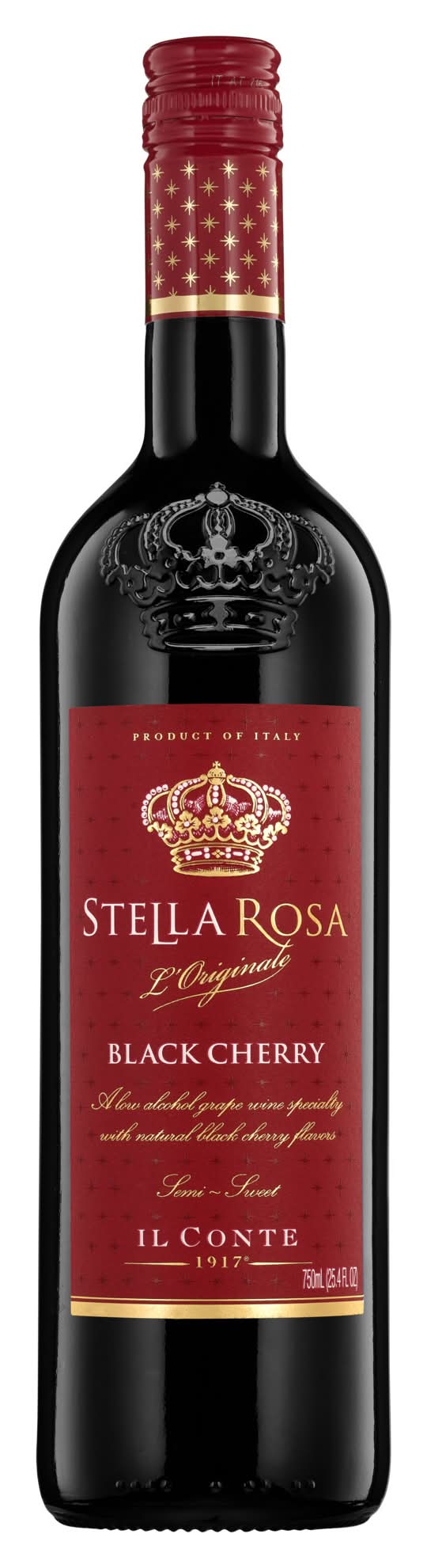 Stella Rosa Semi Sweet Red Wine, Black Cherry (750 ml)