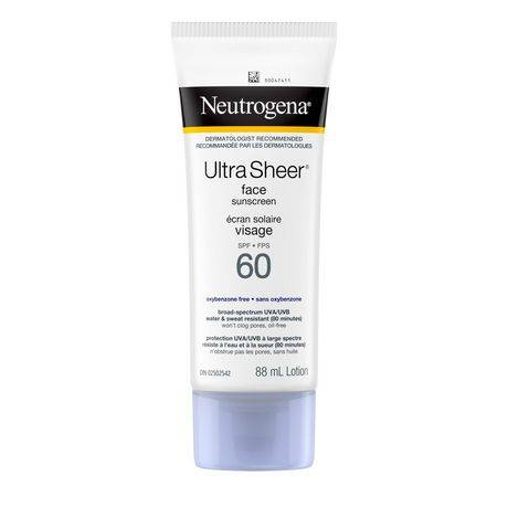 Neutrogena Spf 60 Ultra Sheer Face Sunscreen (88 ml)