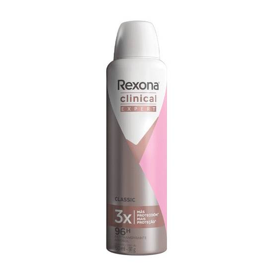 Desodorante Aerossol Rexona Clinical Classic 150ml - REXONA