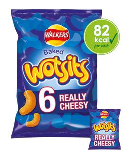 Walkers Wotsits Really Cheesy Multipack Snacks 6x16.5g