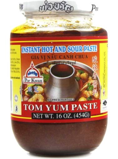 Por Kwan Instant Hot and Sour Tom Yum Paste (16oz)