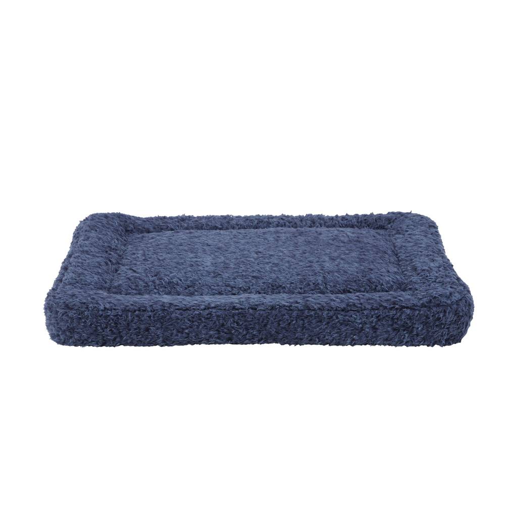 Top Paw Cozy Plush Crate Mat, 23" x 18", Blue