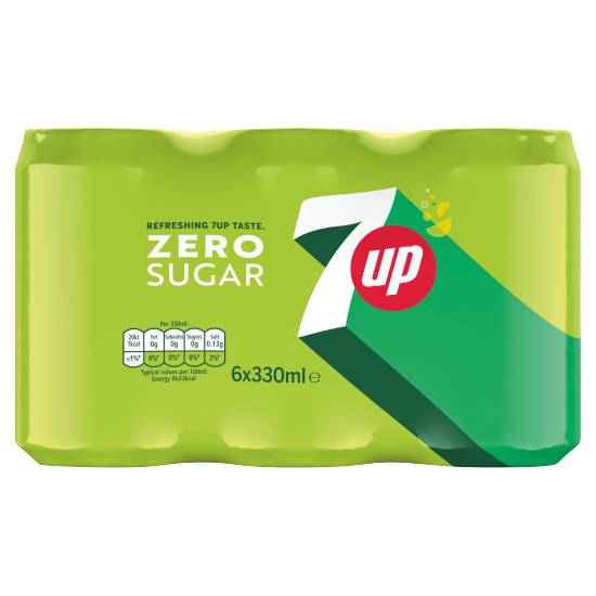 7Up Zero Sugar 6 X 330ml