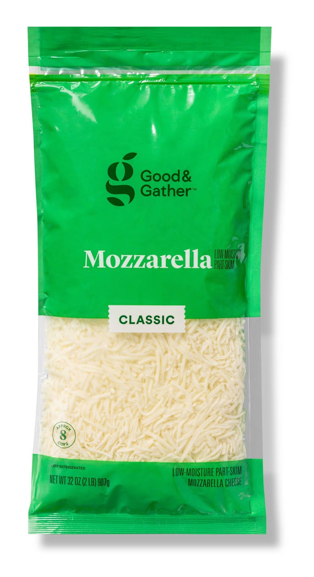 Good & Gather Classic Low Moisture Mozzarella Cheese (32 oz)