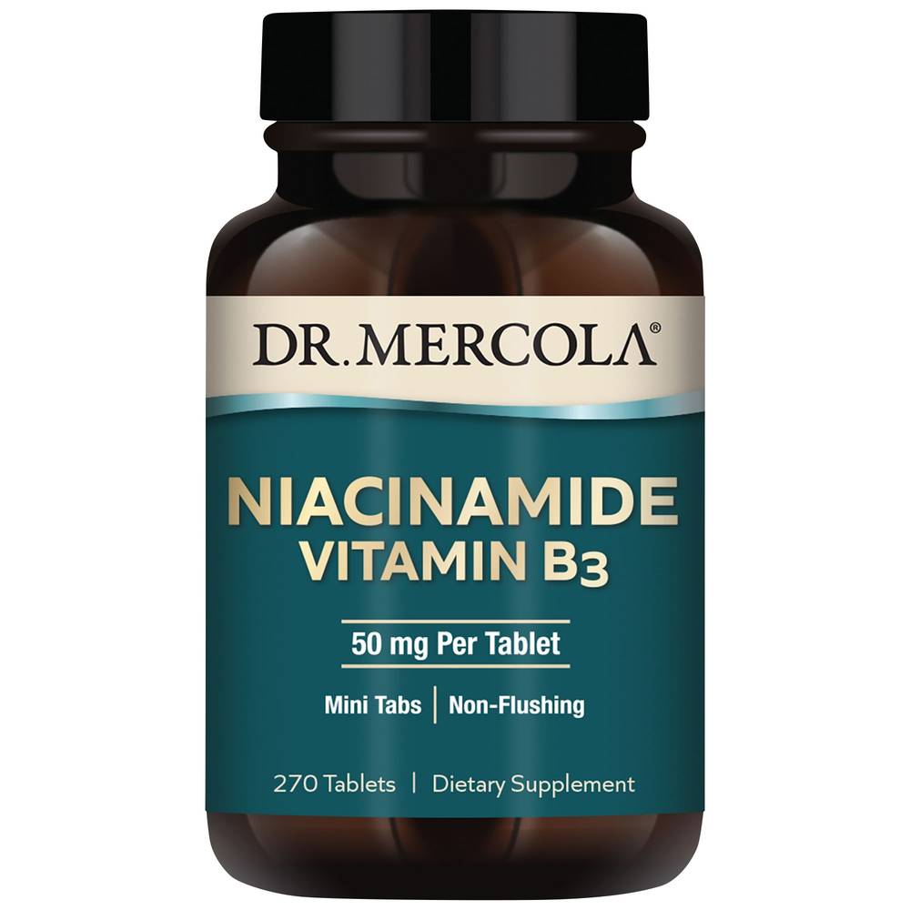 Dr. Mercola Niacinamide Vitamin B3 50 mg Tablets