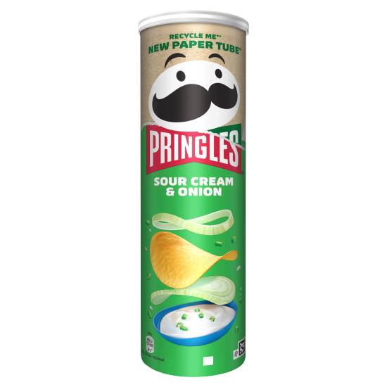 Pringles Sour Cream & Onion Sharing Crisps (185g)