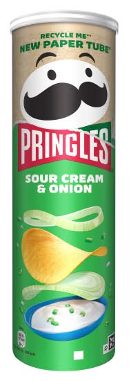 Pringles Sour Cream-Onion, Sharing Crisps (185g)
