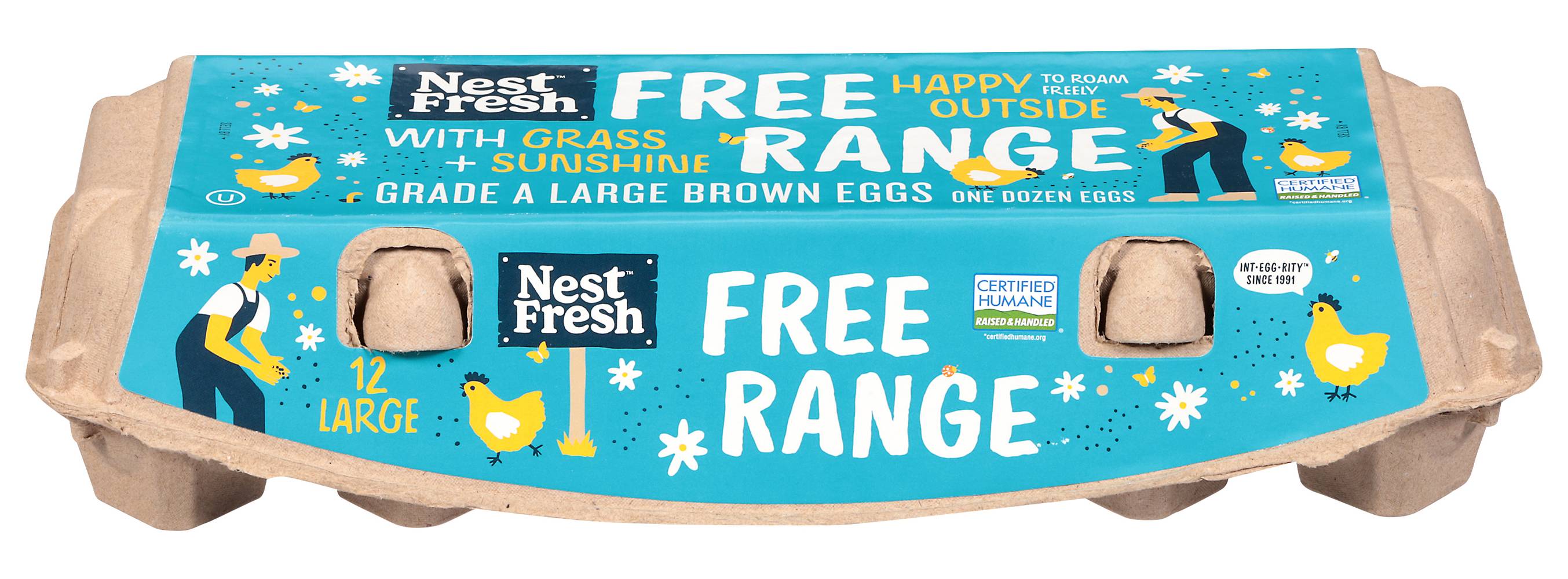 NestFresh Free Range Grade a Brown Eggs, Large (12 ct)