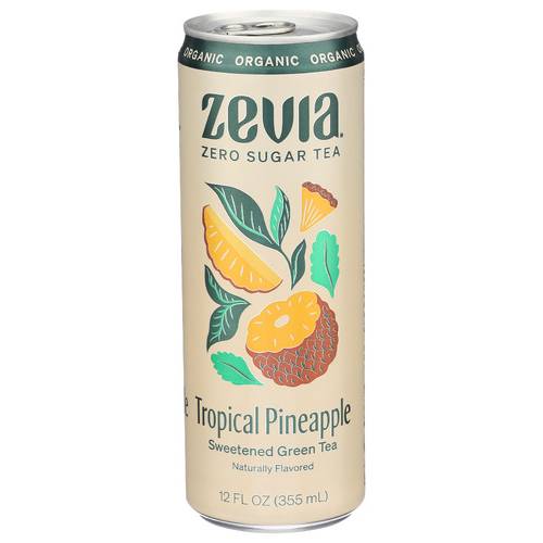 Zevia Organic Sweetened Tropical Pineapple Green Tea
