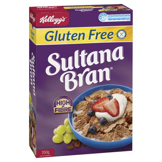 Kellogg's Gluten Free Sultana Bran Breakfast Cereal 350g