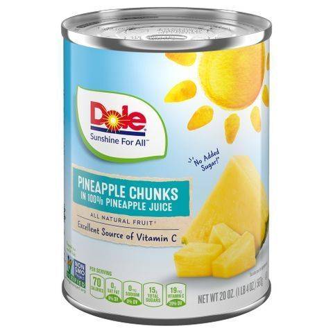 Dole Pineapple Chunks in Juice 20oz