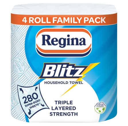 Regina Blitz Household Towel (4 pack)